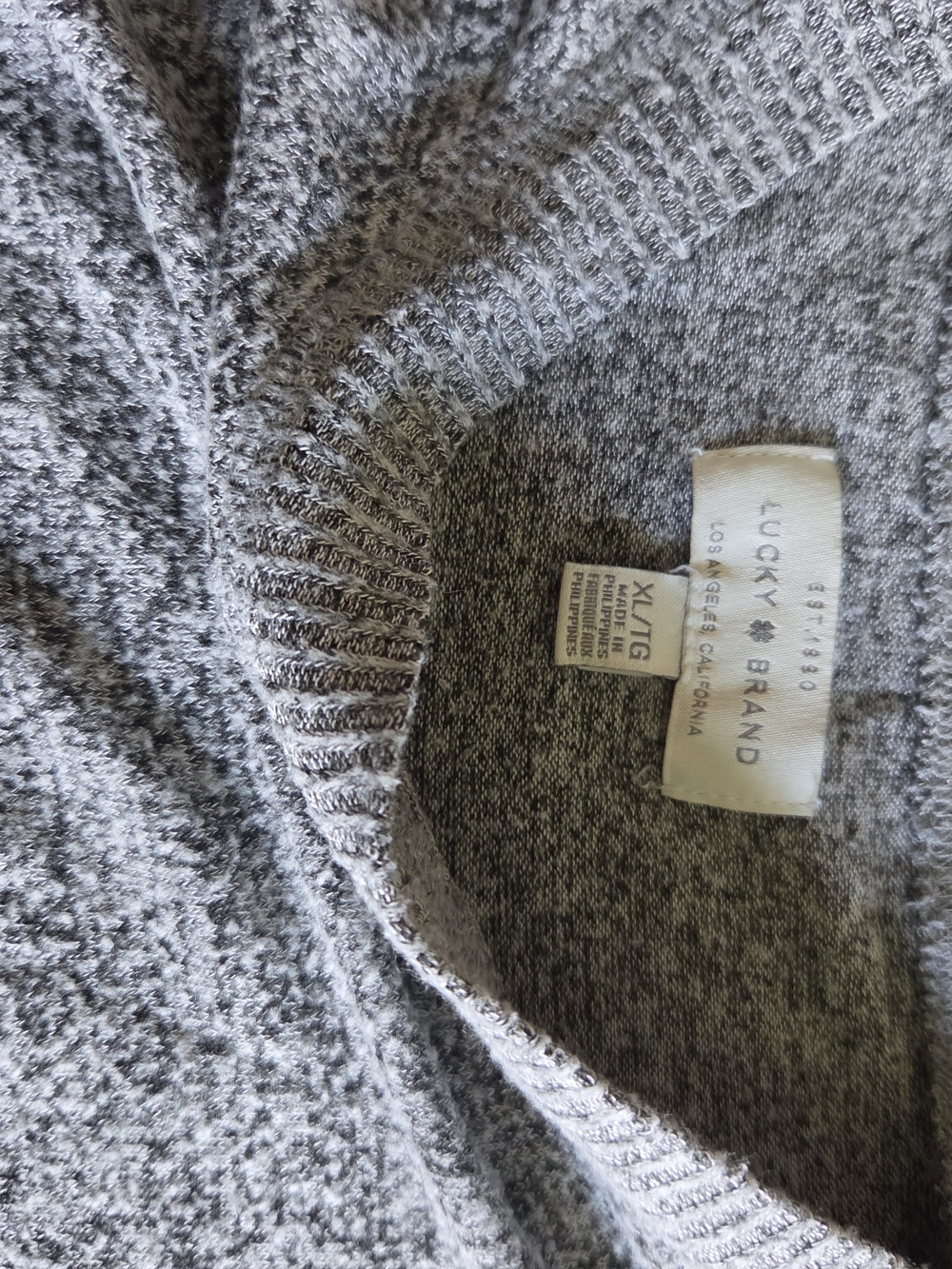 Lucky Brand Women's Gray Knit Sweater